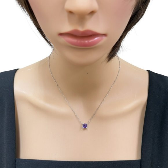 Cartier C de Necklace 18K Amethyst Ladies CARTIER - Picture 2 of 7